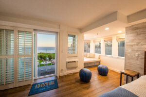 SeaCrest OceanFront Hotel King Suite and balcony