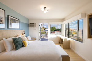 Ocean View King room at the Tides Oceanview Inn and Cottages